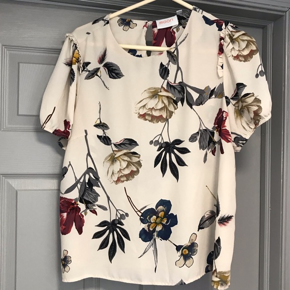 Moon Collection Tops - Sheer Floral Top. XL. MUST BUNDLE